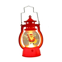 Christmas Snow Globe, Light-Up Glitter Water Lantern - Battery Powered Lantern Shaped Snow Globe - Old Man Holiday Water Globe Christmas Lantern Glittering Christmas Home Decorations