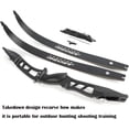 thumbnail image 6 of 66 inch ILF Recurve Bow Aluminum Takedown Riser Draw Weight 20 -40 Lbs Right Hand Longbow Shooting Archery Kit for Outdoor Target Hunting Practice F167 （black-36lbs）, 6 of 8