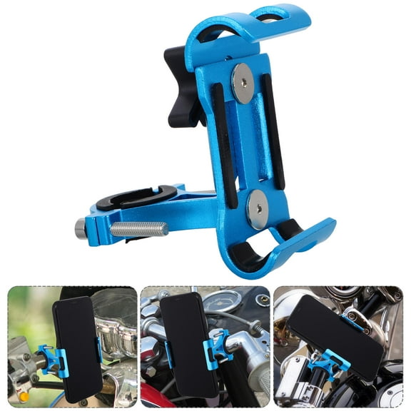 OUNONA Universal Bike Phone Mount Aluminum Phone Holder and Bike Handlebar Phone Cradle for Universal Bike and Motorcycle Handlebar Cell Holder