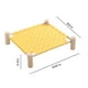thumbnail image 3 of Cama colgante para perros, cama elevada de madera para perros, cama portátil desmontable para interiores y exteriores, ideal para gatos y perros pequeños., 3 of 7