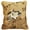 HP0319C, variant on Handmade Wool Needlepoint Pillow Cover - Decorative Throw Cushion Cover - Vintage Floral Embroidery Design - Pillowcase for Sofa, Bed, or Chair - Rustic Home Decor