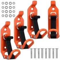 TEHAUX Zinc Alloy Gear Orange Shovel Mount for Home Use 4Pcs
