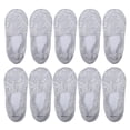 thumbnail image 1 of 5 pares De Calcetines Invisibles De encaje Unique Bargains color Gris claro, 1 of 1