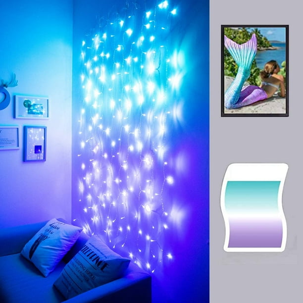Curtain Lights for Bedroom Wall Light Up Curtains Led String