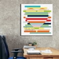 thumbnail image 6 of Epic Graffiti 'Heart Rainbow'  by Erin Clark Canvas Wall Art, 37" x 37", 6 of 8