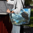 thumbnail image 7 of Balery Majestic Eagle Over Castle Beach Travel Bag - Water-Resistant, Large Capacity Lightweight Tote with 7 Pockets for Women and Men - Perfect for Beach, Pool, Gym, and Travel, 7 of 7