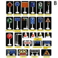 thumbnail image 1 of HUASHENG 28 Pcs Car Toy Accessories Traffic Road Signs Kids Children Play Learn Toy Game, 1 of 5