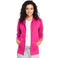 thumbnail image 1 of Hanes Womens Slub Jersey Hoodie, 2XL, Amaranth, 1 of 12