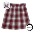 JMPRS-Falda plisada a cuadros para mujer, minifalda de baile con lazo y lazo, de cintura alta, para chicas, bonita línea A, Harajuku, Sexy, japonesas Tan Jianjun unisex
