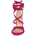 thumbnail image 3 of De mujer Tacones con Cordones Stiletto Tacón alto Sandalias Rosa caliente 37, 3 of 7