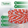 thumbnail image 7 of Tupkee LED Rope Light Red & White - Candy Cane Peppermint Rope Lights - 24 Feet 7.3 m, for Indoor and Outdoor use - 10MM Diameter - 144 LED Long Life Bulbs Decorative Rope Tube Lights - Pack of 2, 7 of 7