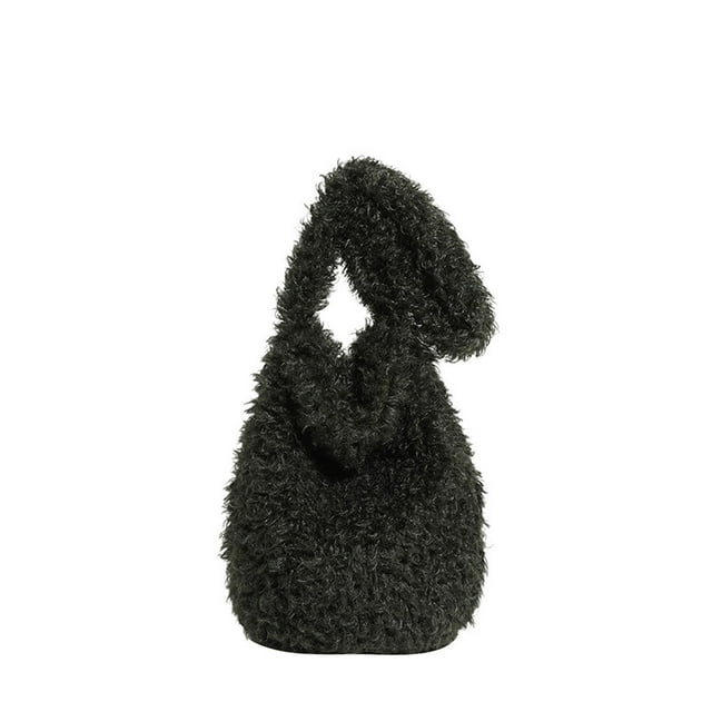 Bolsas para las Mujeres Bolsa Fuzzy Tote Grande Hombro Lindo Bolso Falso Suave Peludo, Bolsos Transversales para las Mujeres Bolsa de Trabajo de Invierno con Múltiples Formas de Transporte Y Cierre Ma