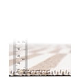 thumbnail image 4 of Unique Loom Decatur Collection Area Rug - Striped (2' 2" x 7' 4" Runner Taupe/Ivory), 4 of 7