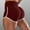 Wine, variant on Hvot&aat Women High Waisted Yoga Shorts Stretchy Soft Dolphin Shorts Solid Color Ruched Booty Workout Hot Pants