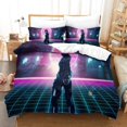 thumbnail image 1 of Cyberpunk Duvet Cover Sets Soft Microfiber D-Piece Bedding Set with Zipper Closure for Kids Teens, 1 of 5