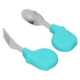 thumbnail image 1 of Hilitand 2PCS Baby Kids Stainless Steel Fork Spoon Set Tableware Feeding Cutlery Utensils, 1 of 8