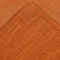 thumbnail image 3 of 2 Piece Linen Look Semi Sheer Rod Pocket Tier Curtains for Kitchen/Café or Any Small Window (36" Long, Orange), 3 of 3