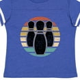 thumbnail image 4 of Inktastic Bowling Sunset for Bowler Silhouette Bowling Pins Boys or Girls Toddler T-Shirt, 4 of 5