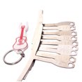 thumbnail image 4 of Raindrops 9pcs Radius Gauges Metal Fretboard Radius Gauge Luthier Tools for Guitar Bass Bridge Saddle with 1pc Random Color Key Chain (Silver), 4 of 8