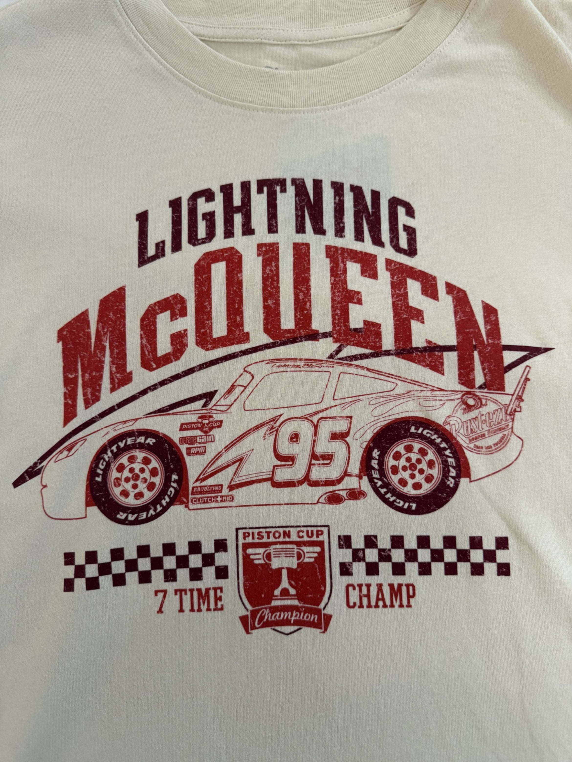 Disney Adult Cars 7X Champ Tee (Unisex), S to XXXL