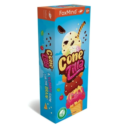 FoxMind Games: ConeZILLA – Learn Through Play with Ice Cream Scoops, Memory Board Games Category, Fun Educational Board Game for Kids, Family & Friends, First to 10 Scoops Wins, Ages 6 and Up.