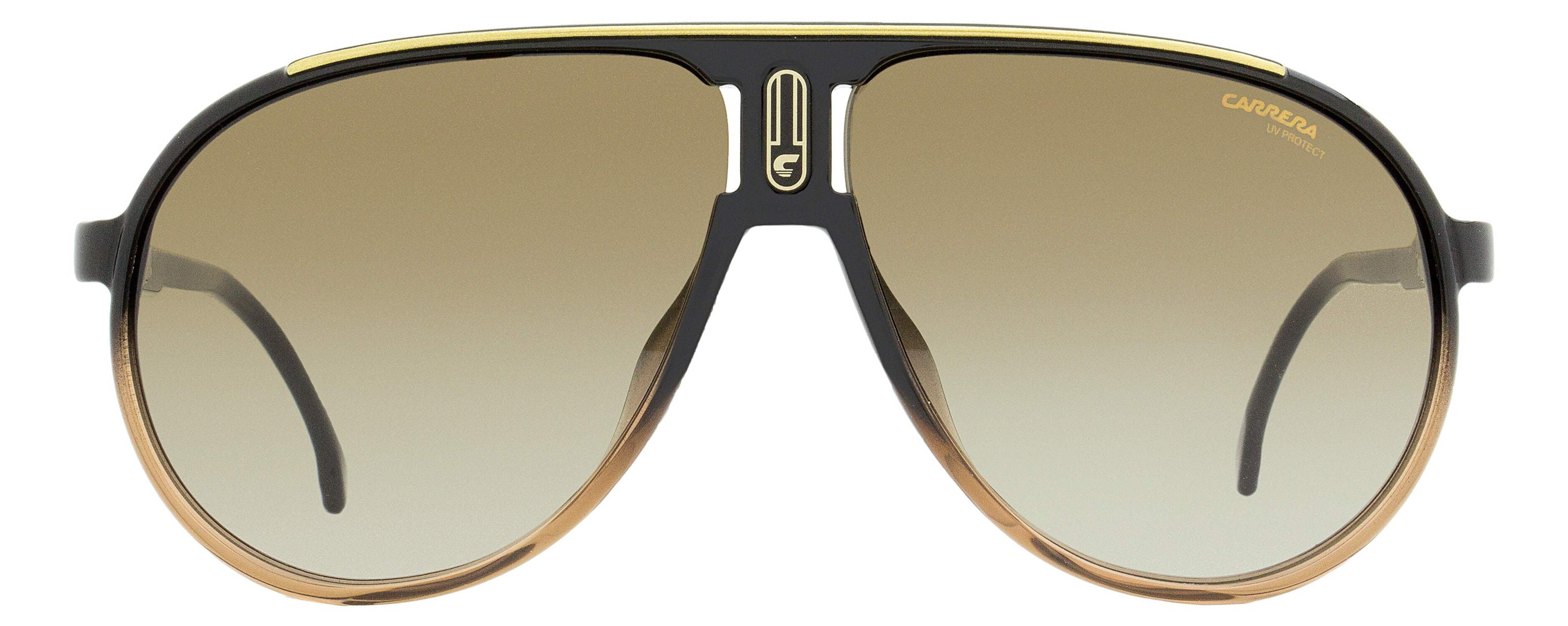 NWT Carrera CHAMPION65 Gold B Aviator 62mm Sunglasses Carrera CA Champion65/N Plastic Unisex Aviator Sunglasses  main image 2