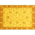 thumbnail image 1 of Ahgly Company Machine Washable Indoor Rectangle Oriental Yellow Traditional Area Rugs, 8' x 12', 1 of 4