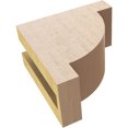 thumbnail image 6 of 3"W x 6"D x 6"H Classic Alpine Rough Cedar Woodgrain TimberThane Corbel, Primed Tan, 6 of 6