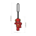 thumbnail image 3 of LEGO DC Silicone Bag Tag - The Flash (52585), 3 of 8