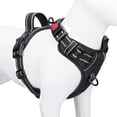 thumbnail image 1 of wonima02 Reflective Dog Harness Large Breed Adjustable No Pull Vest with Handle 2 Metal Rings 3 Buckles [Easy to Put on & Take Off](XL, Black), 1 of 1