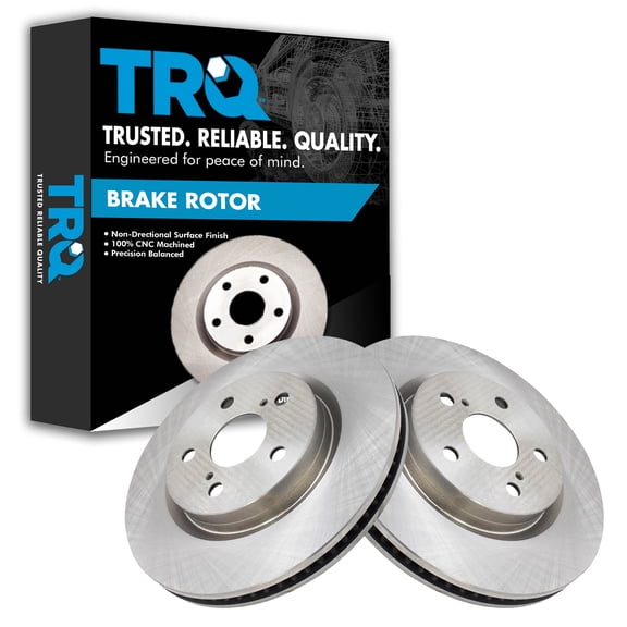 TRQ Front Disc Brake Rotor LH RH Kit Pair Set of 2 for Lexus Toyota BRA72719 Fits select: 2019-2022 TOYOTA RAV4, 2018 TOYOTA CAMRY L/LE/XLE/SE/XSE