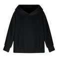 thumbnail image 5 of Teen Girl Hoodies Solid Sweatshirt Long Sleeve Pullover Thermal Hoodies Tween Girl Clothing Girls Sweatshirts Size 13-14, 5 of 8
