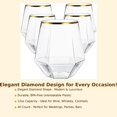 thumbnail image 3 of 40 vasos de plástico irrompibles sin tallo con diamantes para vino, champán, whisky, elegantes, duraderos, desechables para interiores y exteriores, ideales para el hogar, oficina, bares, bodas, tazas, 3 of 5