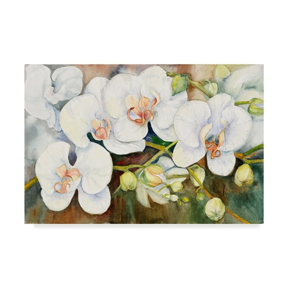 Trademark Fine Art 'Stem Of Orchids' Canvas Art by Joanne Porter