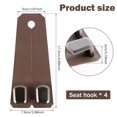 thumbnail image 2 of Car Headrest Hooks Wear Resistant Backseat Hanger Hook Load Capacity Car Seat Storage Hanger Safe Secure Car Headrest Hanger Space Saving Car Headrest Hooks for Car, 2 of 9