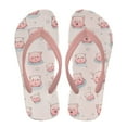 thumbnail image 2 of Psesaysky Pink Cartoon Piglet Print Flip Flops Girls Sandals Boys Unisex Summer Beach Non Slip Little/Big Kid Outdoor & Intdoor Size 11, 2 of 7