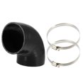 thumbnail image 1 of Juego de manguera de silicona Unique Bargains Codo de 90 grados 95mm Negro, 1 of 6