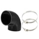 thumbnail image 1 of Juego de manguera de silicona Unique Bargains Codo de 90 grados 95mm Negro, 1 of 6