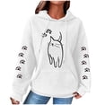 thumbnail image 1 of LOVZFMLL Essentials Hoodie Imprimé Graphique avec Poche Manches Longues Automne 2025 Mode pour Femmes Chandail à Capuchon Confortable Mode Urbaine, 1 of 3