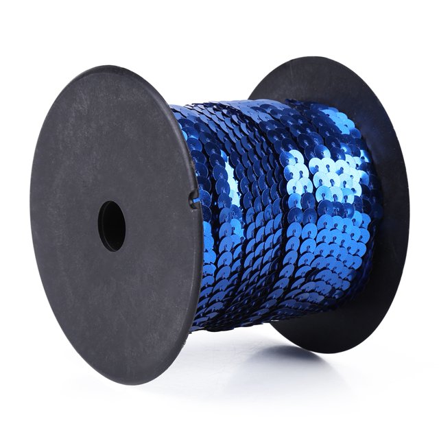 Sequins Trim String,DIY 100 Yards 6mm Sequins String Sequins String Braid Built for Professionals