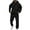 Black, variant on Sweatsuits for Men Set 2 Piece Letter Graphic Comfortable Hoodie Sweatshirt and Joggers Sweatpants Sets Casual Streetwear Fall Fashion Pullover Suits Winter Clothes Outfits