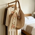 thumbnail image 6 of Gumesh Beach Bags for Women - Women Beach Tote Bag, Summer Mesh Hollow Straw Tote Bag for Holiday Market, 6 of 7