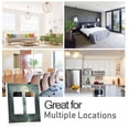 thumbnail image 6 of Yayeee Rocker Switch Wall Plate 3-Gang 6.5"x4.6" Home Decorative Outlet Cover, Forest House, 6 of 6