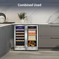 thumbnail image 4 of Tittla 15 Inch Under Counter 30 Bottle Wine Cooler and 130 Cans (12 oz) 3.1 Cubic Beverage Refrigerator, 4 of 8