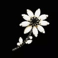 thumbnail image 3 of QQTDFG Retro Claw Setting White Resin Black Crystal Flower Brooch Pin Antique Jewelry-default, 3 of 4