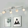 Depuley 4Light Modern Track Ceiling Light Glass Shade Flush Mount
