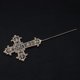 thumbnail image 4 of Palillo de metal para tarta de boda PENGJTMXG cruz de diamantes dorado, 4 of 4