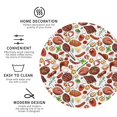 thumbnail image 3 of Sigee Cooking Bbq for Water-Resistant, Heat-Resistant, Non-Slip Leather Coasters Set, Ideal for Coffee Table, Office, Bar, Home Decor-Round Shape, 3 of 6