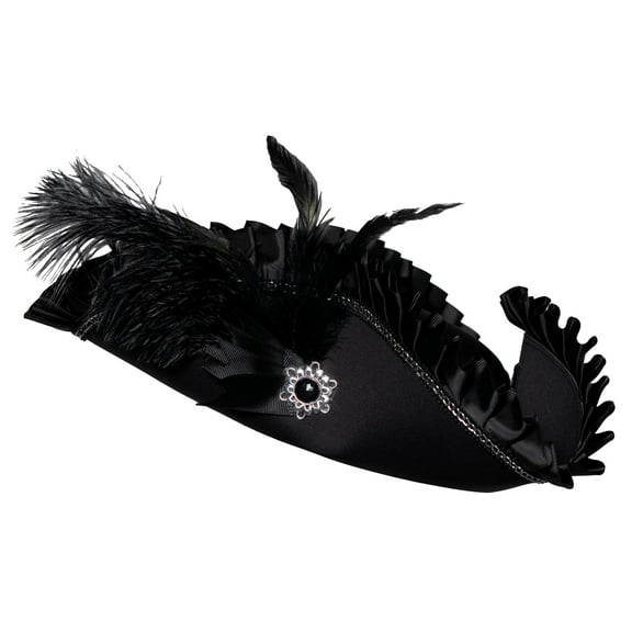 UNDERWRAPS Pirate Tri-Corner Hat - Halloween Party Accessories, Adults Cosplay Hat, Pirate Hat for Birthday Parties, Vintage Pirate Hats (One Size)