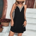 thumbnail image 4 of Vestido elegante de verano Chaleco con cuello en V transpirable Temperamento para cóctel FLhrweasw Para estrenar, 4 of 7